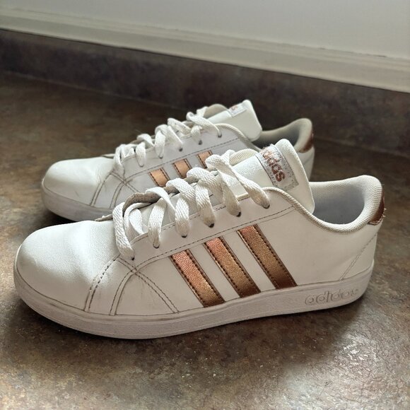 Adidas Grand Court - White/Rose Gold SIZE 5.5 - Picture 2 of 12